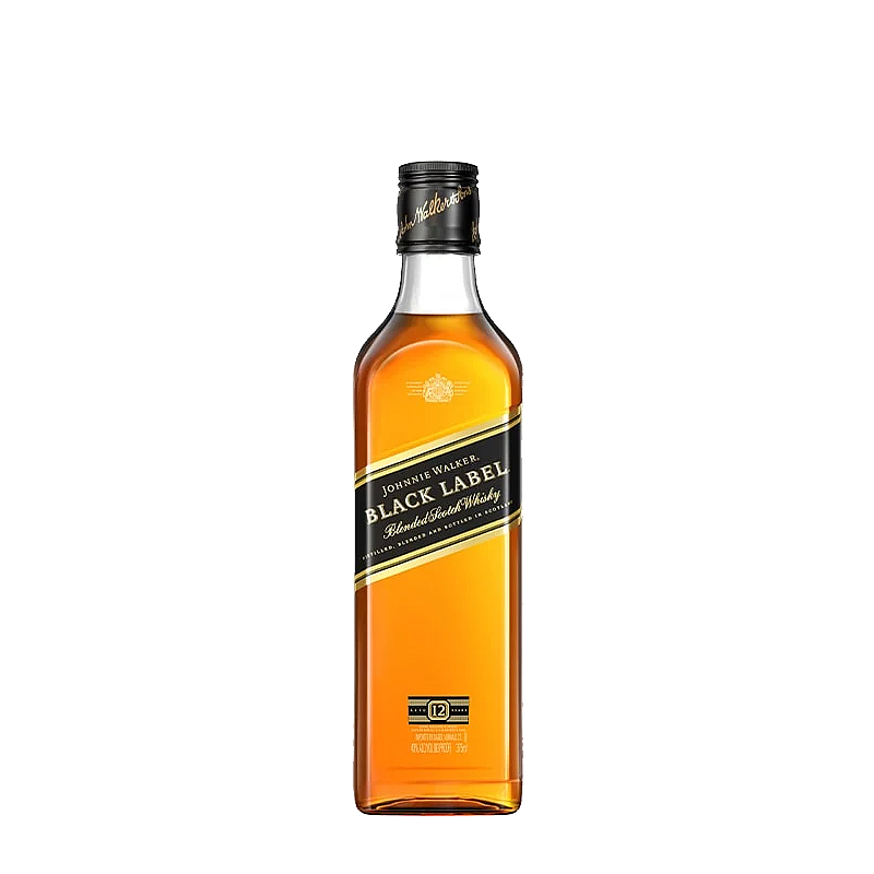 JOHNNIE WALKER BLACK LABEL 12 YEARS 250ML